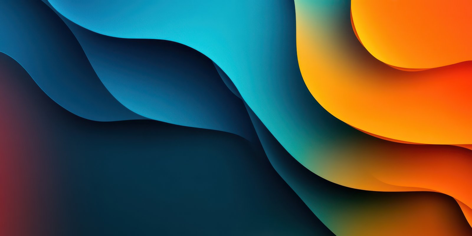 Abstract wave patterns in vibrant hues of blue, green, and orange create a dynamic visual experience for artistic inspiration